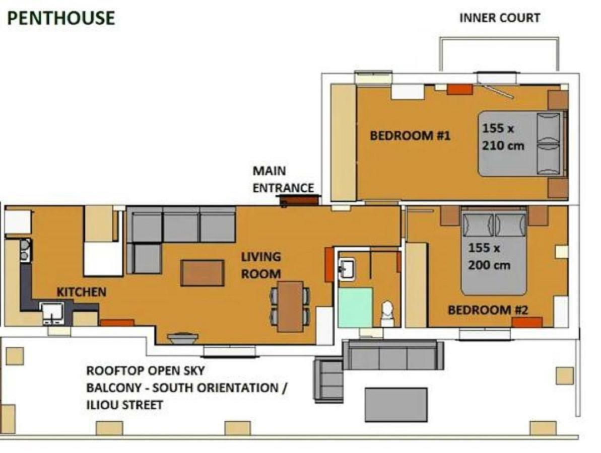 Sunkissed Rooftop Apartments เอเธนส์ ภายนอก รูปภาพ
